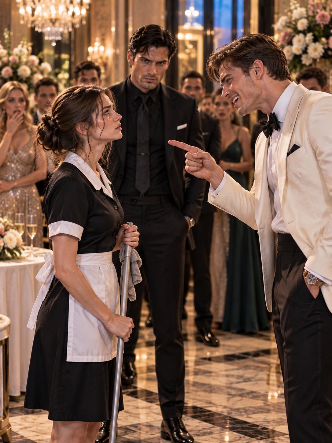 "I Will Kneel If You Translate One Word," Her Billionaire Fiancé Laughed—Until The City’s Most Feared Mafia Boss Walked In And Knelt Before The Cleaning Lady
