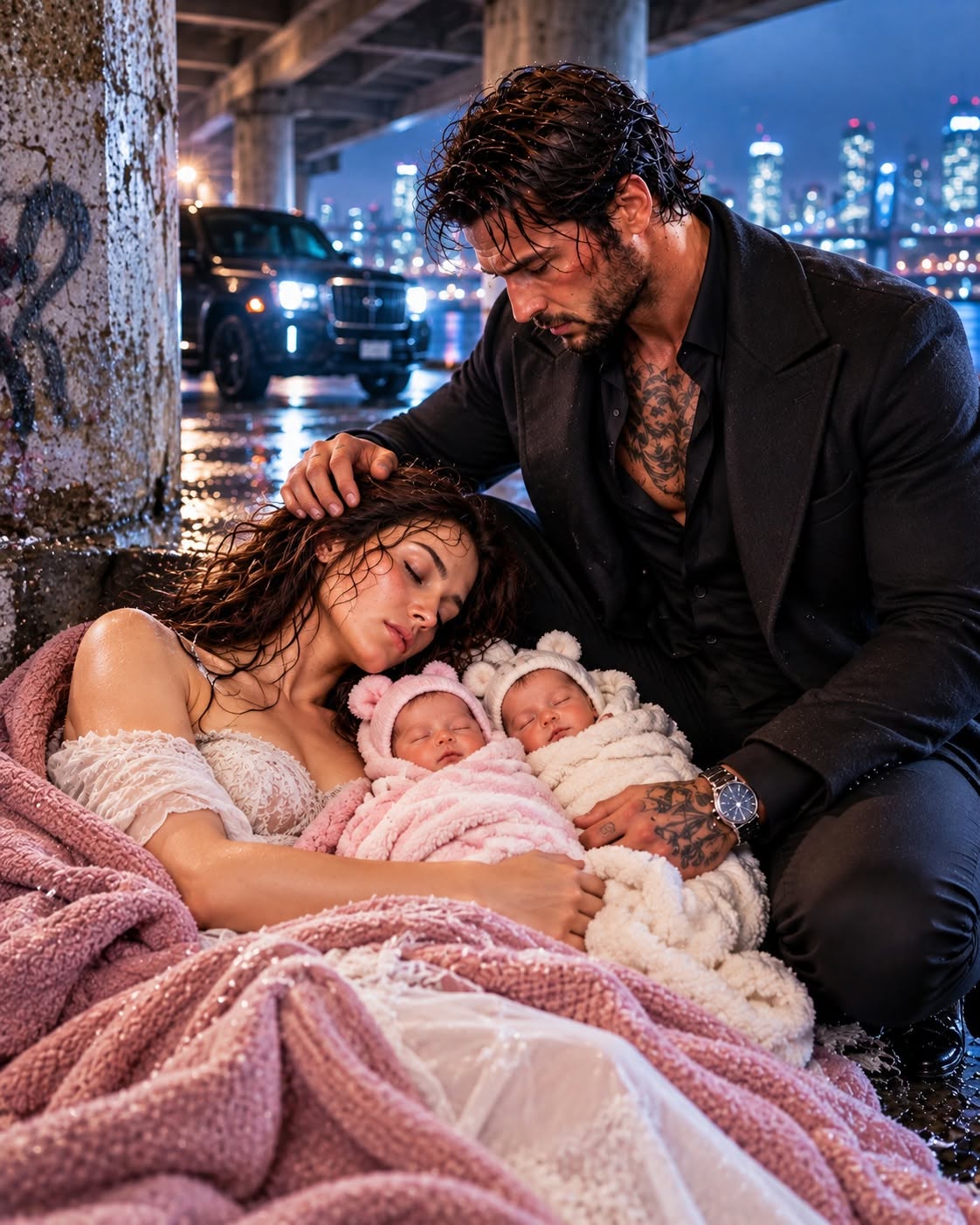 My Cruel Husband Left Me And My Newborn Twin Daughters To Freeze Under An Overpass—Until New York’s Most Ruthless Mafia Don Carried Us Into The Shadows And Made Him Pay For Every Tear